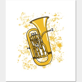 Euphonium Teacher Euphoniumist Brass Musician Posters and Art